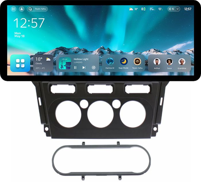 Магнитола для Ford Mondeo 4 2010-2014 - Teyes CC4 монитор 12.3" 2K QLED + рамка 10, Android 14, Быстрейшая, Snapdragon 680, DSP, CarPlay, 4G SIM-слот