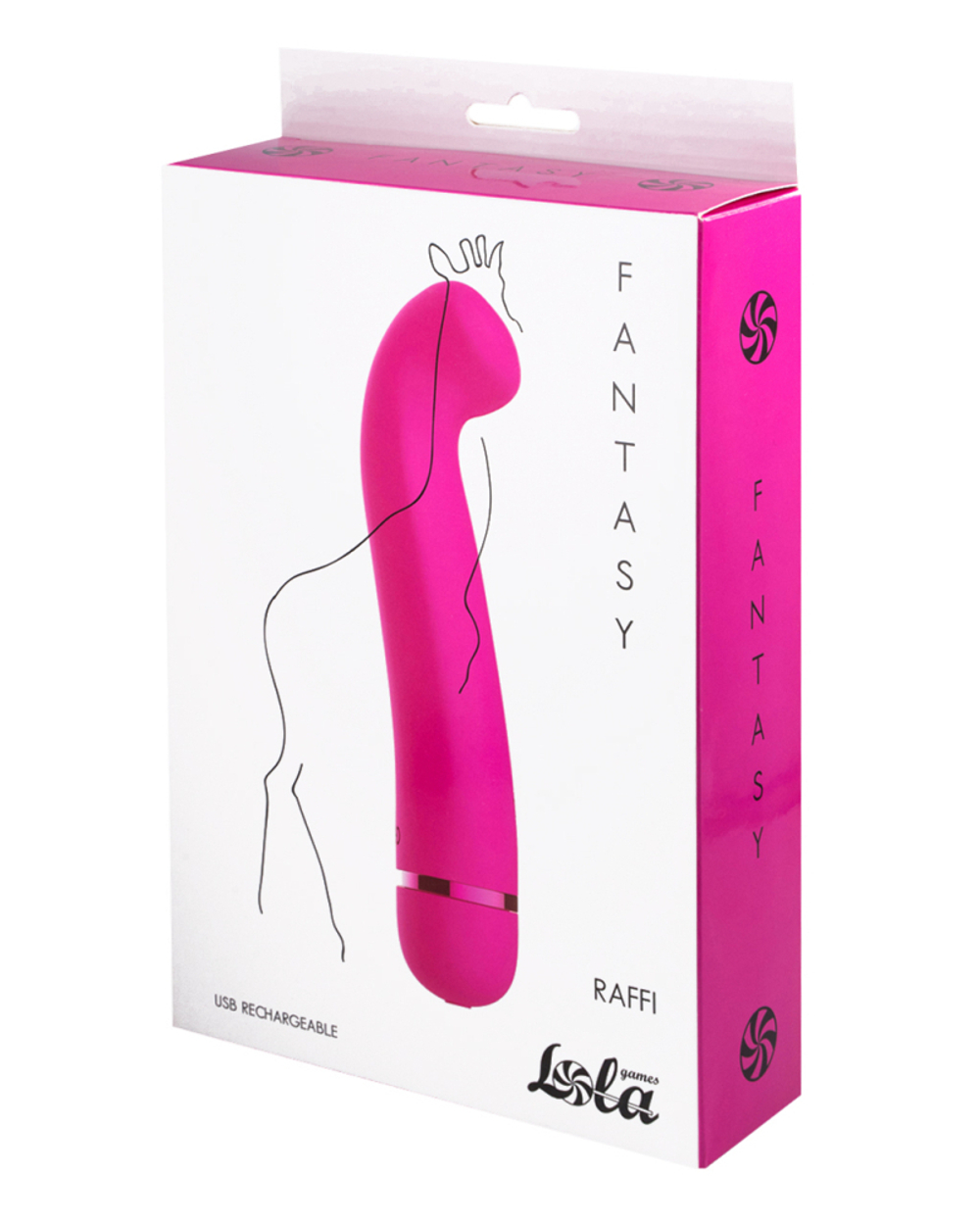 Перезаряжаемый вибратор Fantasy Raffi Pink 7910-02lola