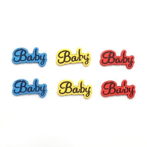 Украшения декоративные: пуговицы Baby, 6 шт, Magic Buttons I1579-DW2
