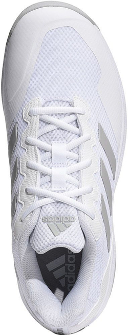 Мужские кроссовки теннисные Adidas GameCourt 2 Omnicourt - footwear white/matte silver/cloud white