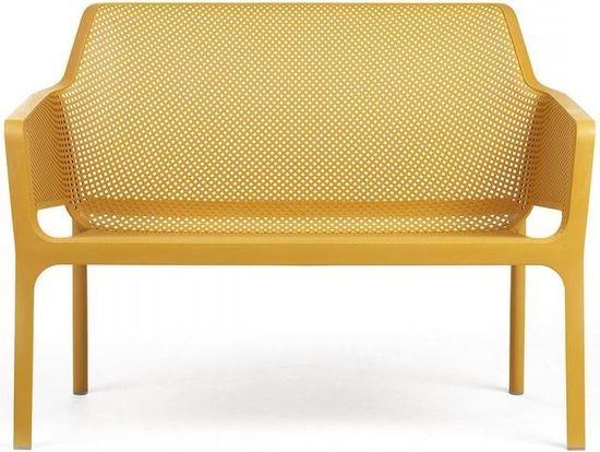 Диван пластиковый Net Bench Nardi цвет горчичный