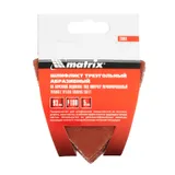 Треугольник абразивный на ворсовой подложке под "липучку", перфорированный, P 100, 93 мм, 5 шт Matrix — фото 5