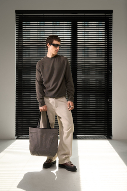 Сумка Blue Monte Structured Tote Bag "Dayan Purple-Gray"
