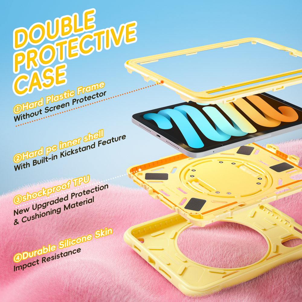Противоударный бампер Baby Bubbles Сase Belt для iPad mini (7th Gen)