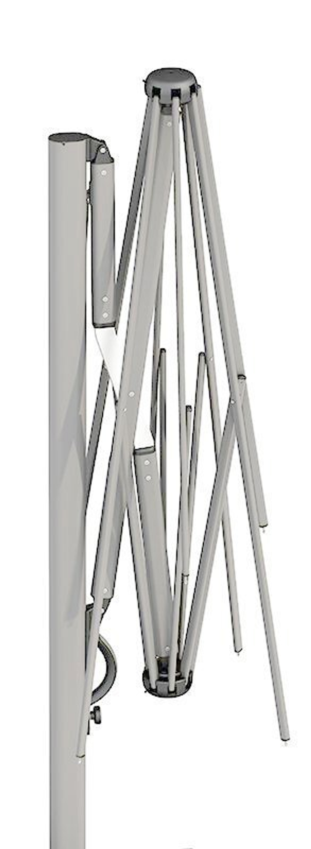 Зонт профессиональный Astro Titanium, титан, слоновая кость, 3500х3500 мм