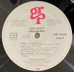 Tom Scott- Streamlines (Швейцария 1987г.)