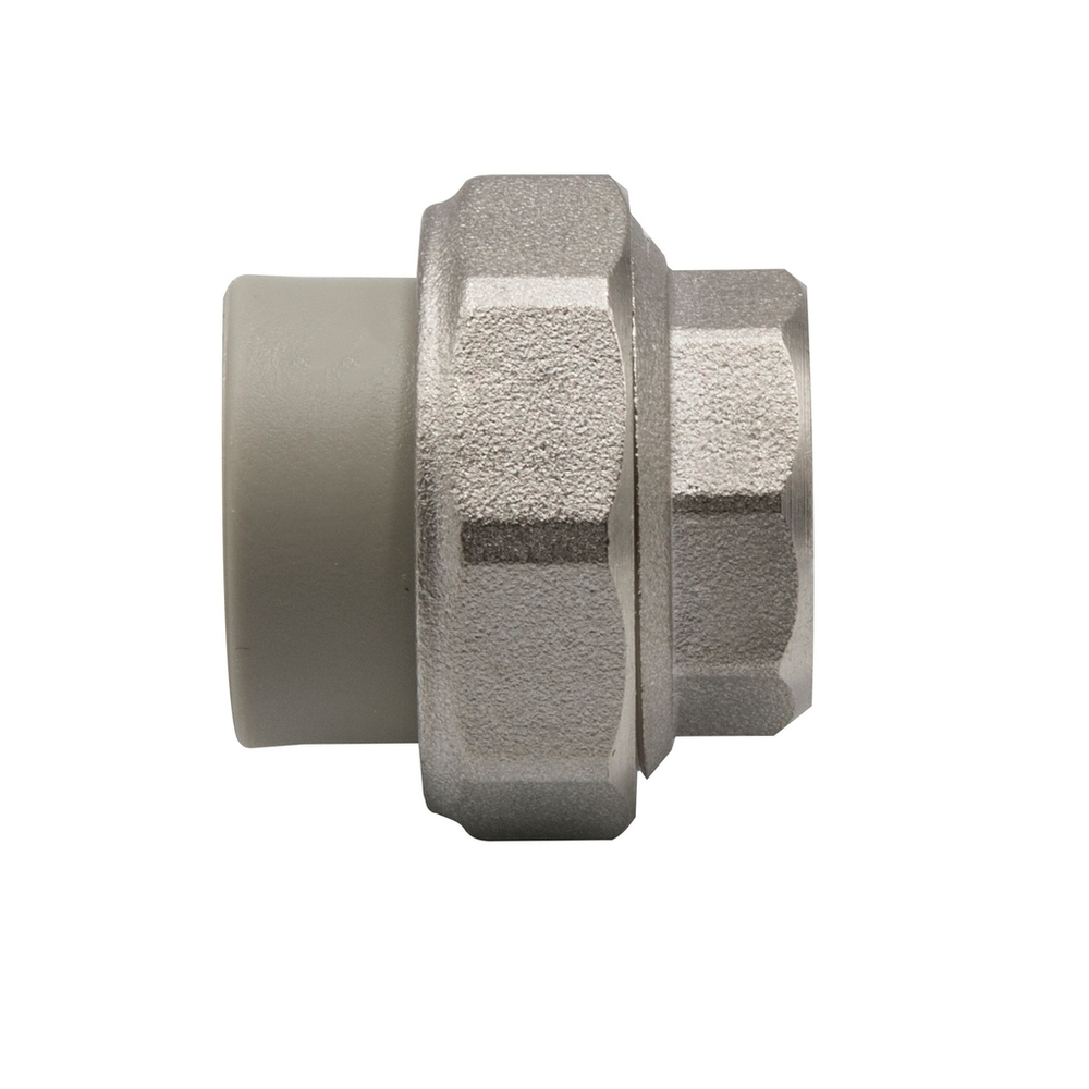 Муфта комб. разъемная, вн 20х1/2" EVER® СЕРЫЙ (Россия)
