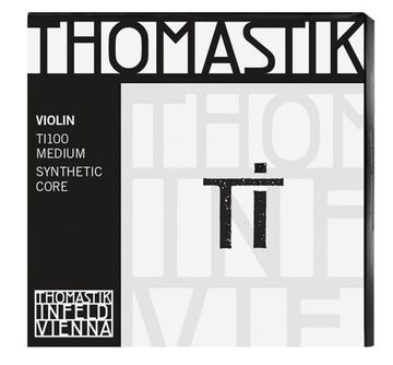 Струны для скрипки размером 4/4, среднее натяжение, Thomastik TI100 Ti