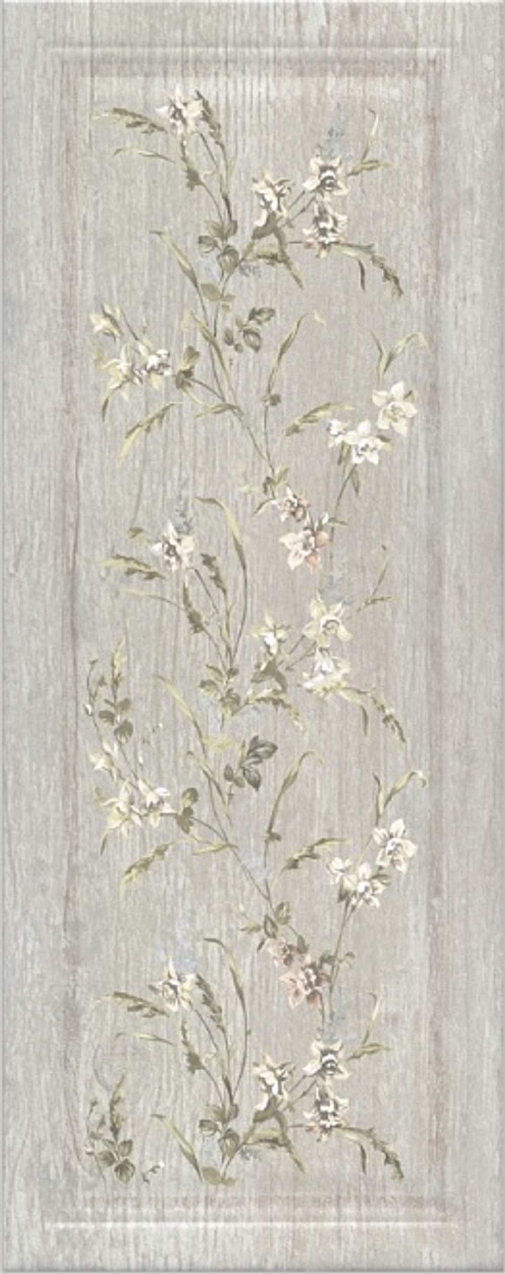 Kerama Marazzi Кантри Шик серый панель декорированный 20х50х8 7189
