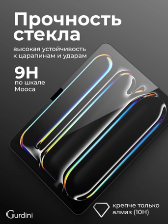 Стекло защитное для iPad Pro 11 M4 Gurdini Premium Glass 0.33 mm прозрачное