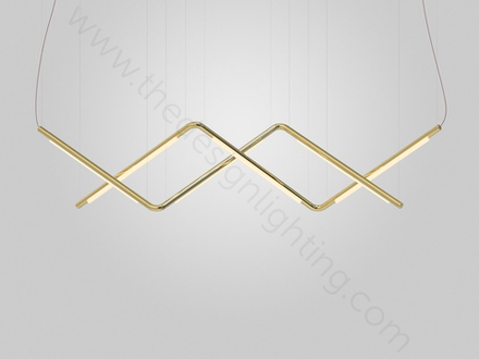 Pendant design lamp  Pipeline by ANDlight (Gold)