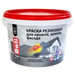 Краска резиновая Dali, глубокоматовая, 3 кг, черная, 205534