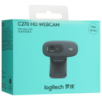 Веб-камера Logitech C270, 1Мп, черный, HD, 1-mic, 30FPS, USB 1.5м (960-000999)