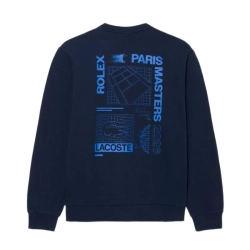 Мужская теннисная кофта Lacoste Rolex Paris Masters - navy blue