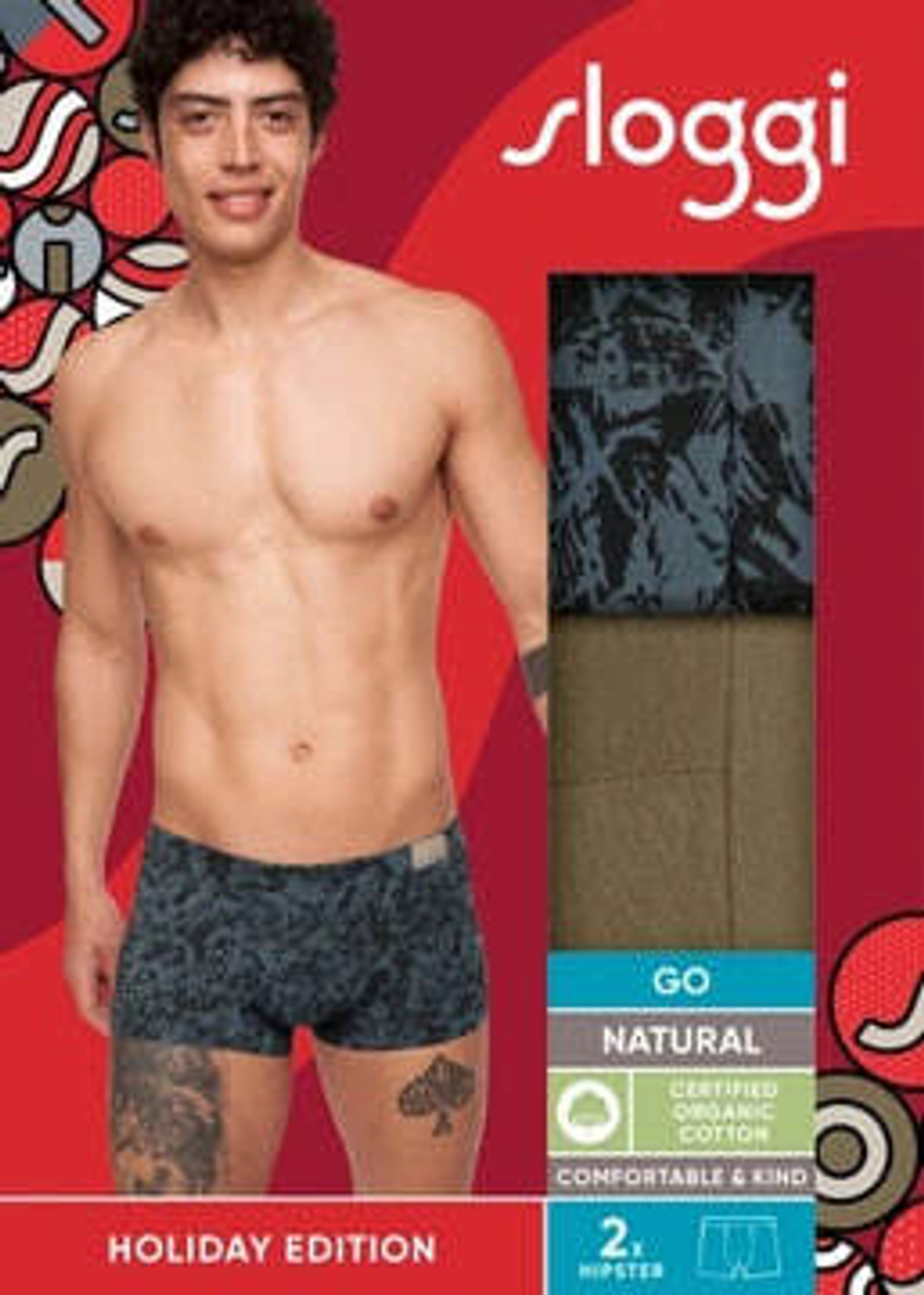 Трусы мужские Sloggi Men GO Natural H Hipster C2P