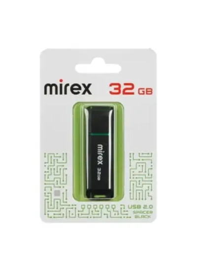 Память USB Flash 32 ГБ SPACER 13600-FMUSBK32 BLACK