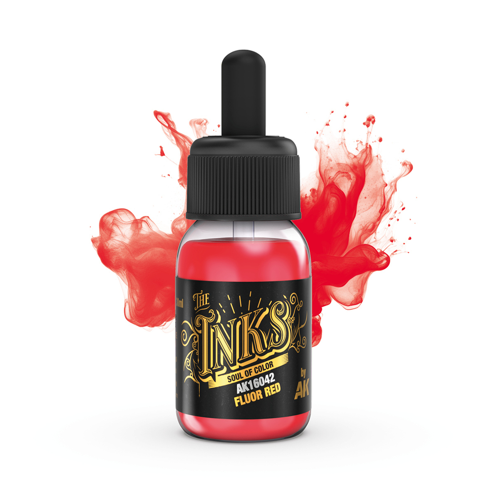 AK Interactive The INKS - Fluor Red