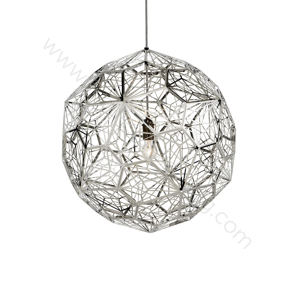 Pendant design lamp  Etch Web by Tom Dixon (Silver)