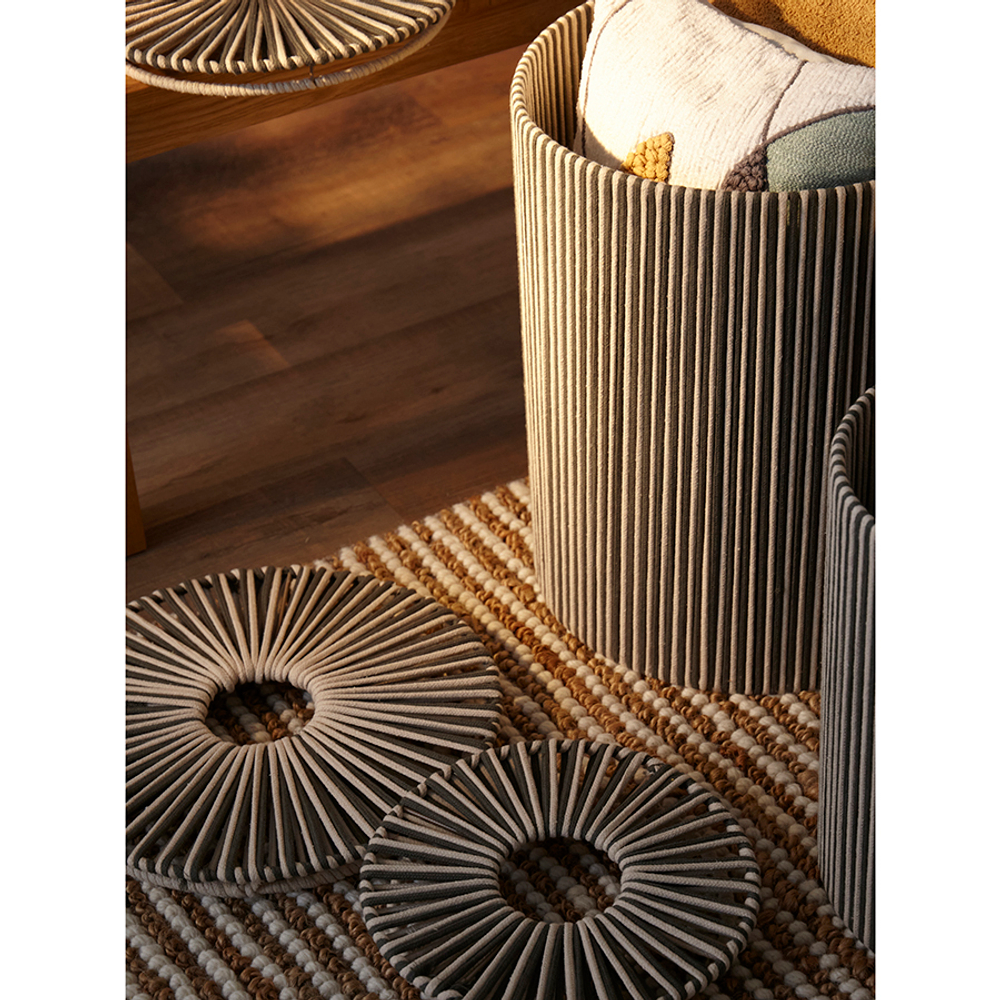 Корзина плетеная dholak grey из коллекции ethnic, размер s
