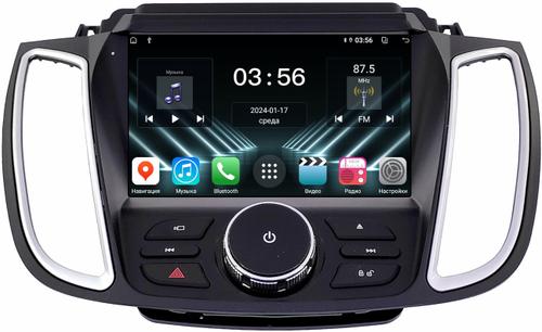 Магнитола для Ford Kuga 2 2017-2019 (SYNC 3, рамка с кнопками тип 1) - FarCar S280 монитор 9.5" IPS на Android 13, CarPlay