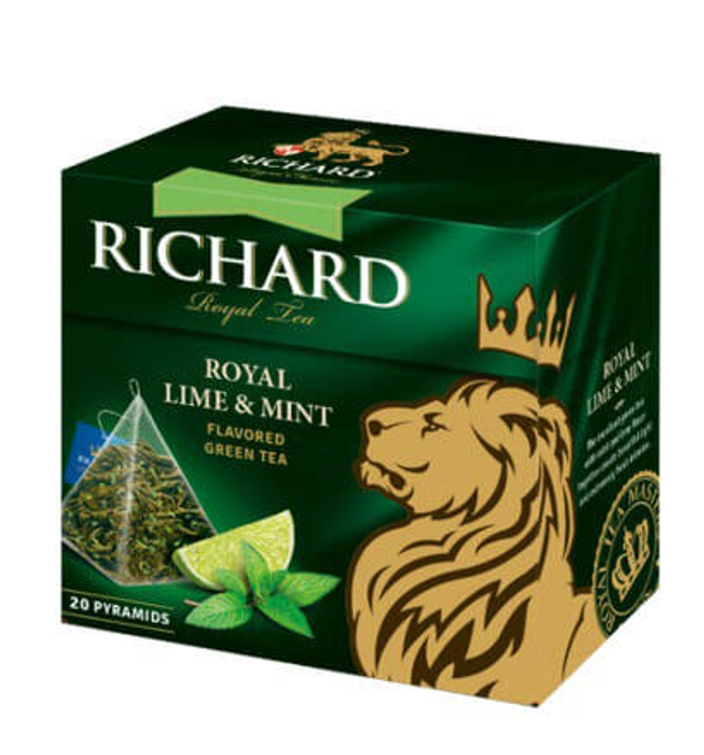 Чай в пирамидках Richard Royal Lime & Mint 20 шт