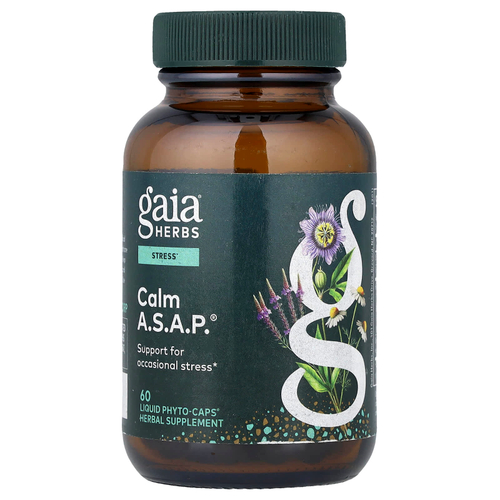Gaia Herbs, Calm A.S.A.P.®, 60 капсул Liquid Phyto-Caps®