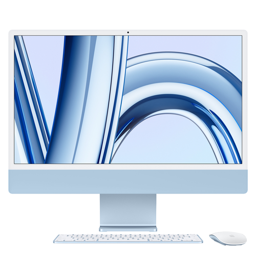 Моноблок Apple iMac 4.5K 24" (M3 8 CPU/10 GPU, 2023) 16/256GB, Blue (Синий)