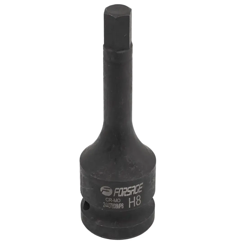 Головка-бита 6-гранная ударная 8мм,1/2'' Forsage F-24407808MPB
