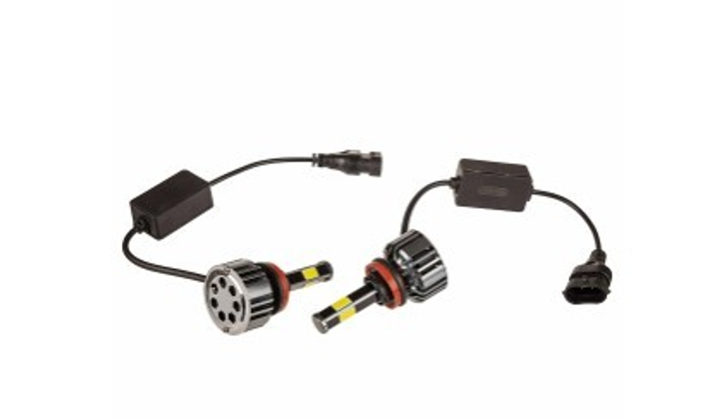 Автолампа-LED H11 25W 6000K 2500Lm 12/24V 1-конт ПРОТОН (4A) SKYWAY радиатор+вентилятор+контроллер компл.2 шт