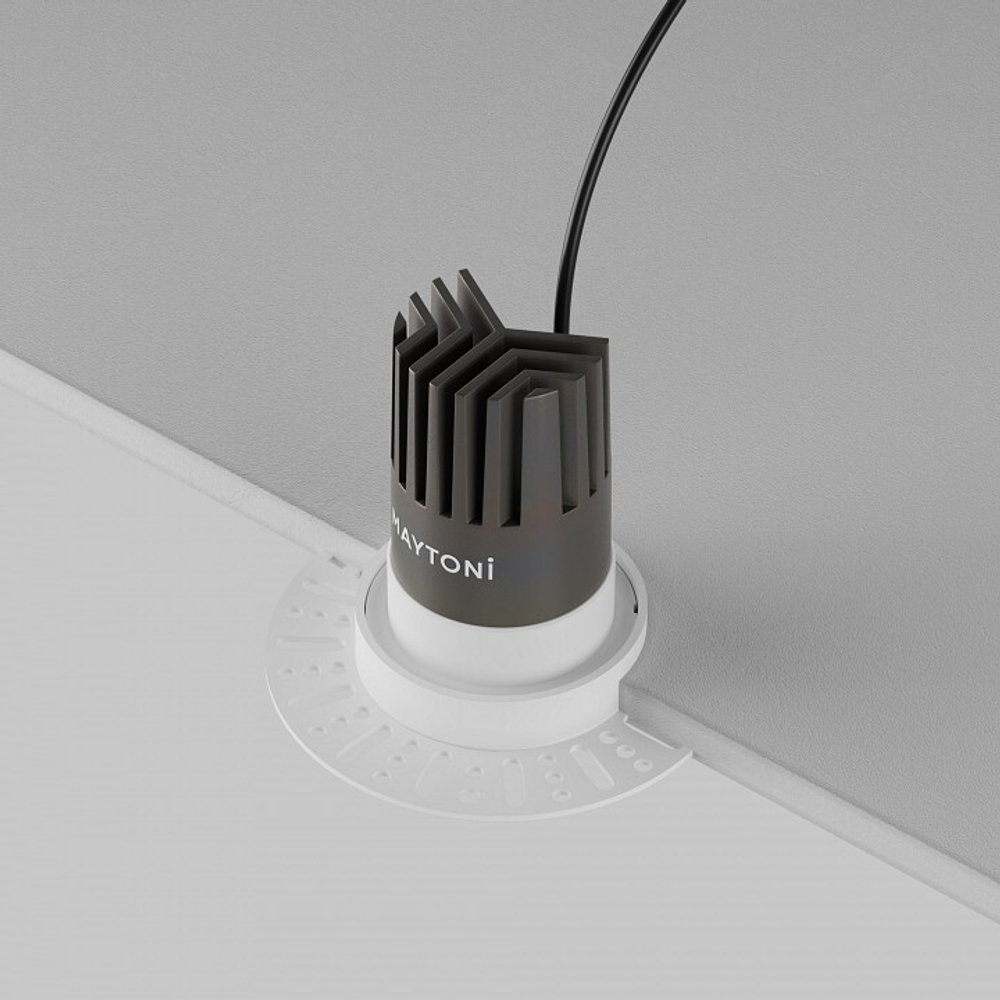Встраиваемый светильник Maytoni  DL119-10W-3K-TRS-W