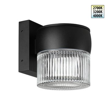 Уличный настенный светодиодный светильник 8W 2700-4000К 359717 чёрный Estima Novotech