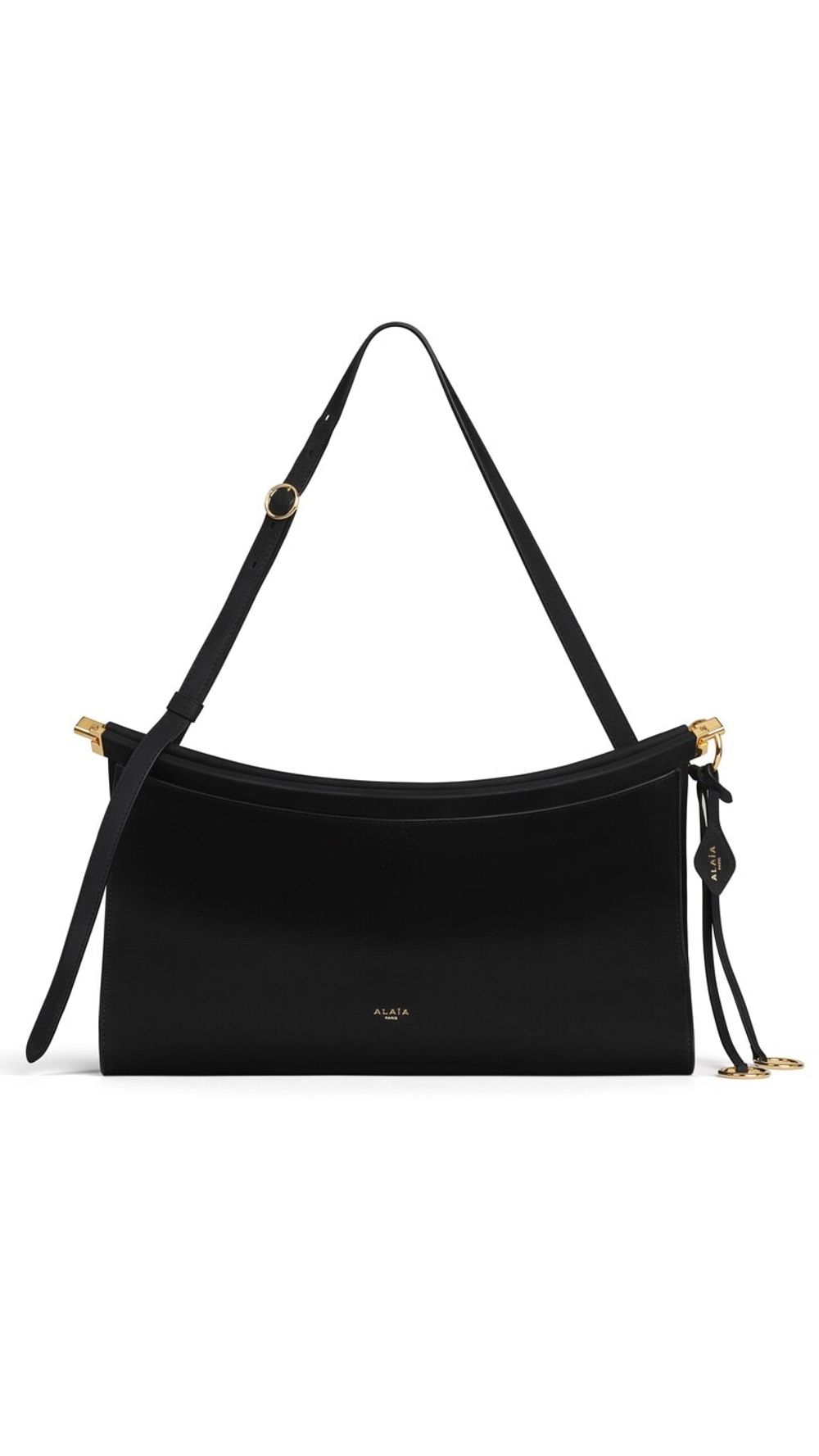 ALAÏA СУМКА LE CLICK POCKET 35 ИЗ НУБУКА, ЧЕРНЫЙ