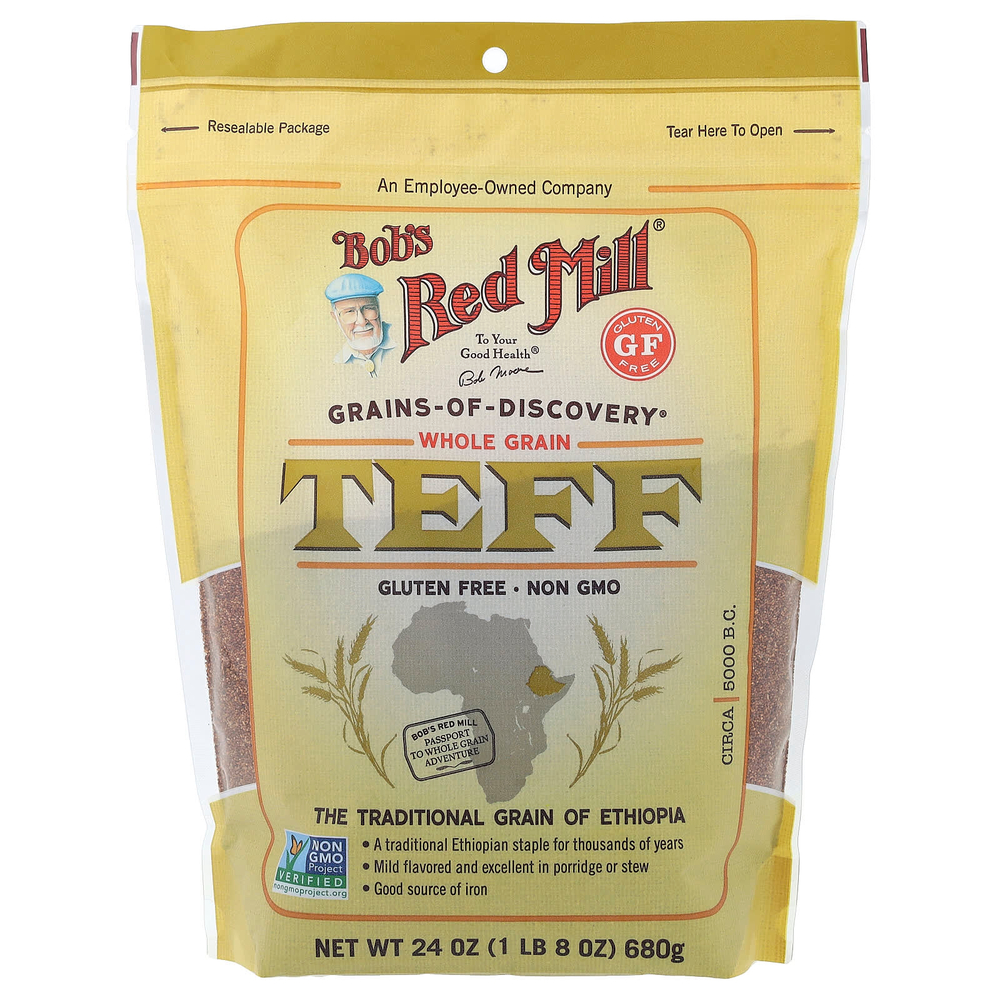 Bob's Red Mill, тефф, цельное зерно, 680 г (24 унции)