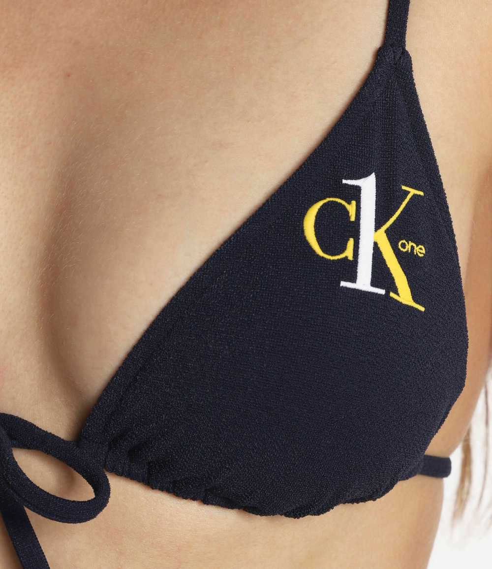 топ бикини Calvin Klein Swimwear - темно-синий(KW0KW01881)