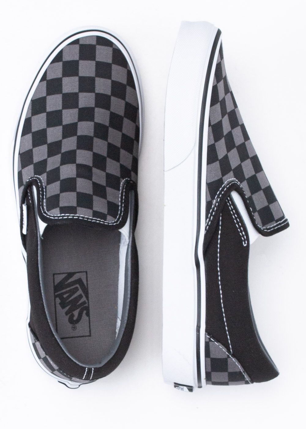 Слипоны Vans UA Classic Slip-On Black/Pewter Checkerboard