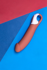 Вибратор Satisfyer Vibes Master силикон бежевый 23,5 см