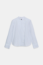 РУБАШКА В КЛЕТКУ С ПОДПЛЕЧНИКАМИ — ZW COLLECTION — ZARA