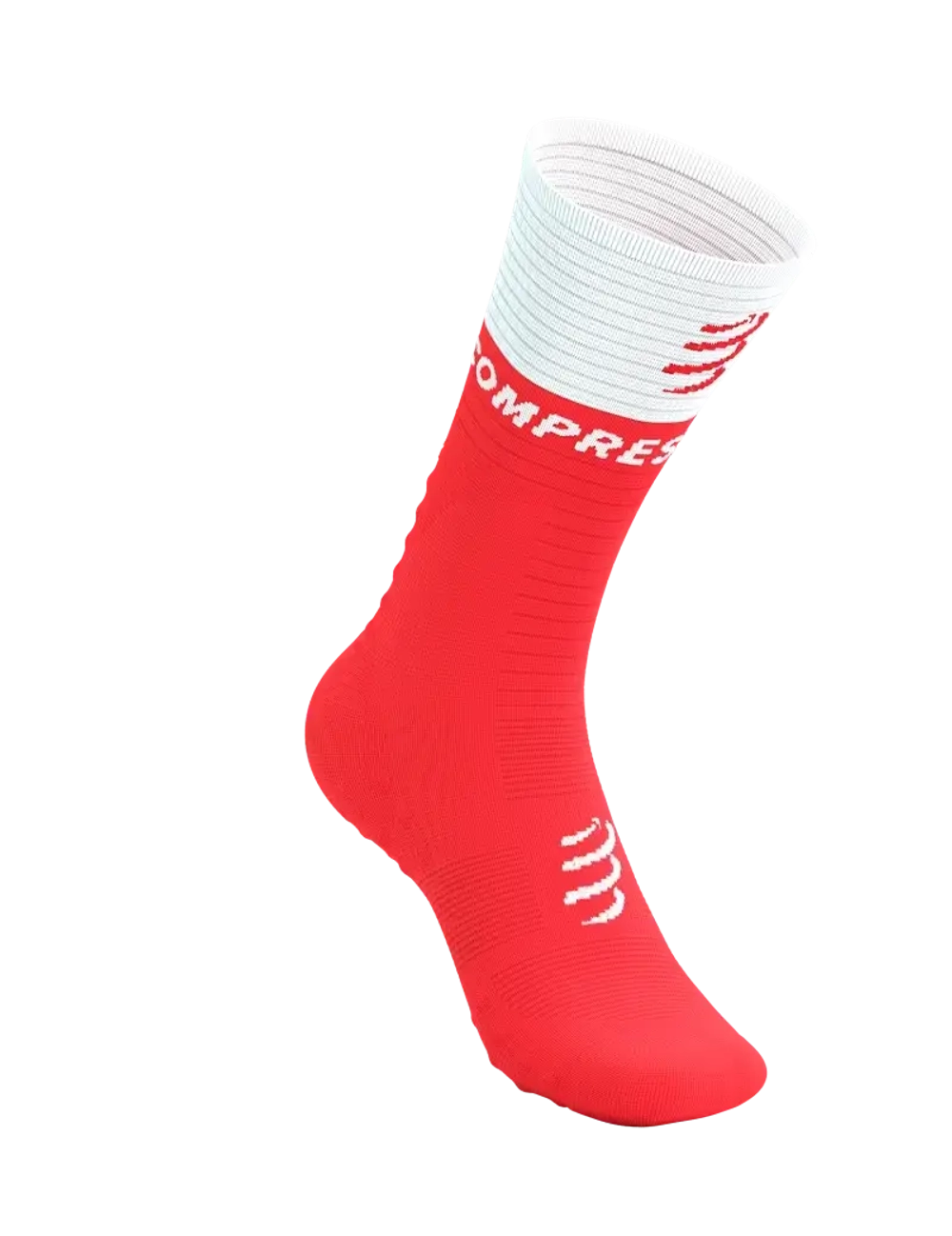 Носки Mid Compression Socks V2.0 fluo red/white