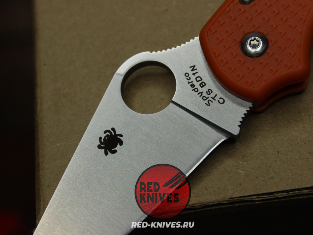 Нож Spyderco Para 3 LTW - рукоять оранж, клинок сатин RK-527