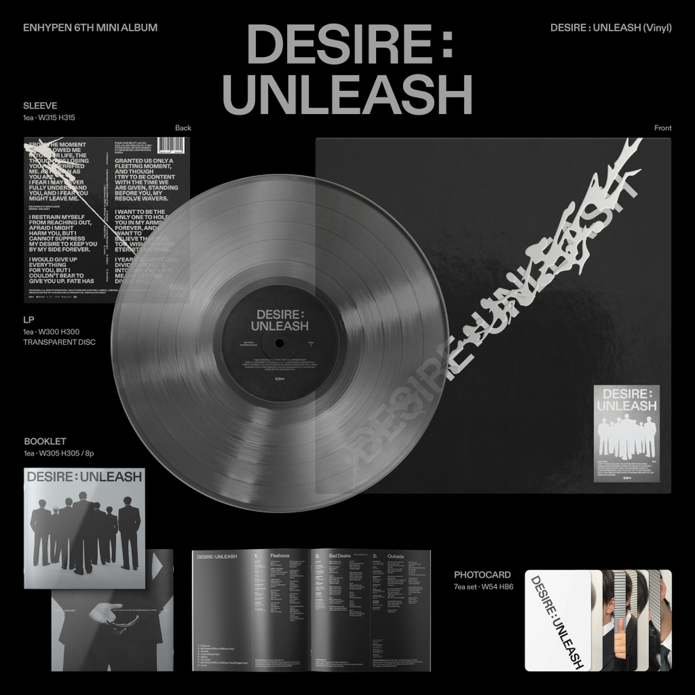 Винил ENHYPEN - DESIRE : UNLEASH (Clear Color LP)