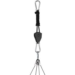 Кронштейн для ламп и светильников ЭРА FITO-rope телескопический подвес 2 м с карабином | Аксессуары для фито светильников