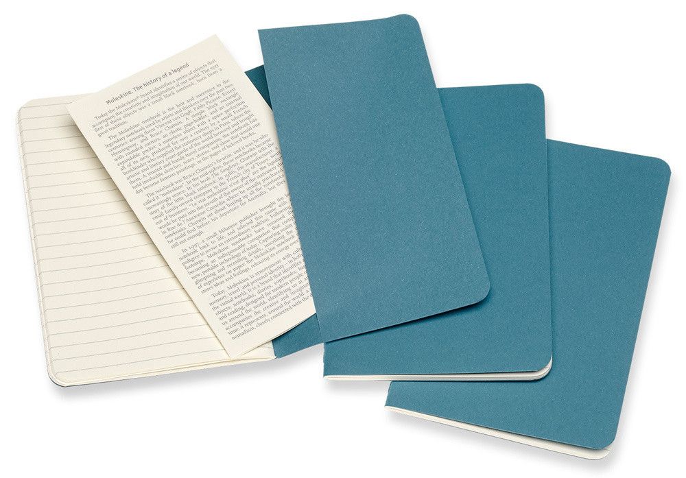 Блокнот Moleskine Cahier Journal Pocket 90x140 мм 64 стр линейка 3 шт/уп (CH011B44)