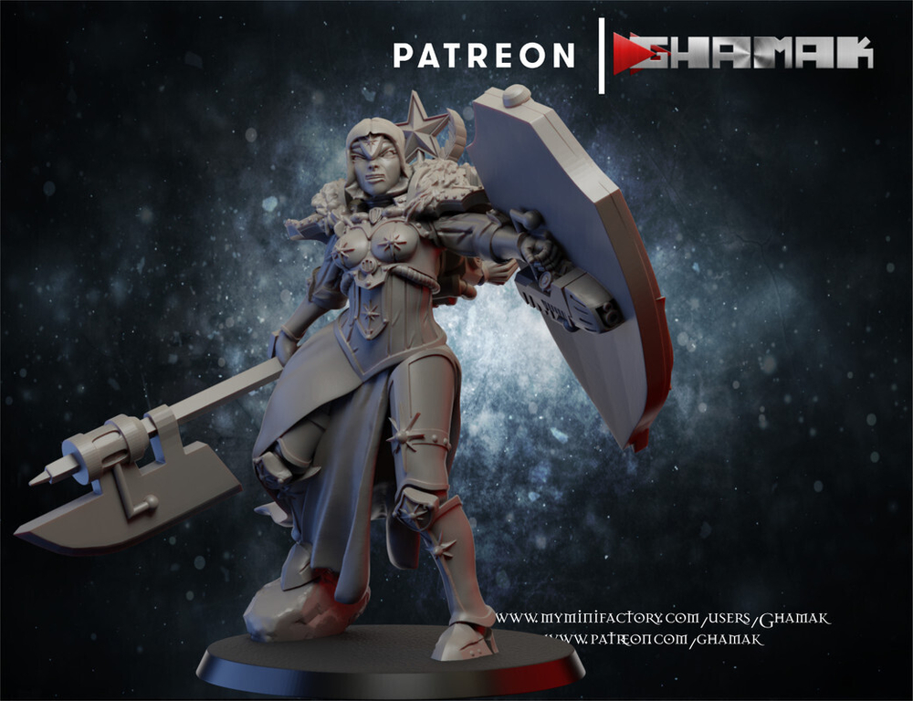 Adepta Sororitas Celestian Sacresants Красная целестианка №3 миниатюра для dnd, днд, pathfinder, фентези, Настольная игра, НРИ, Варгейм, РПГ
