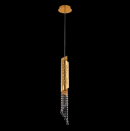 Светильник подвесной Crystal Lux CREDO SP1 GOLD 1471/201
