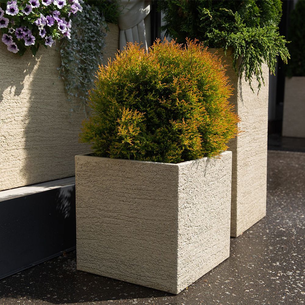 Кашпо VASE3 EROSIA YELLOW D75 H82