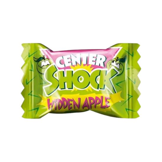 Жевательная резинка ШОК SHOCK Яблоко суперкислая с начинкой, 4 гр (Китай)