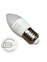 Светодиодная LED Лампа С37 Е27 6W нейтр. 3шт