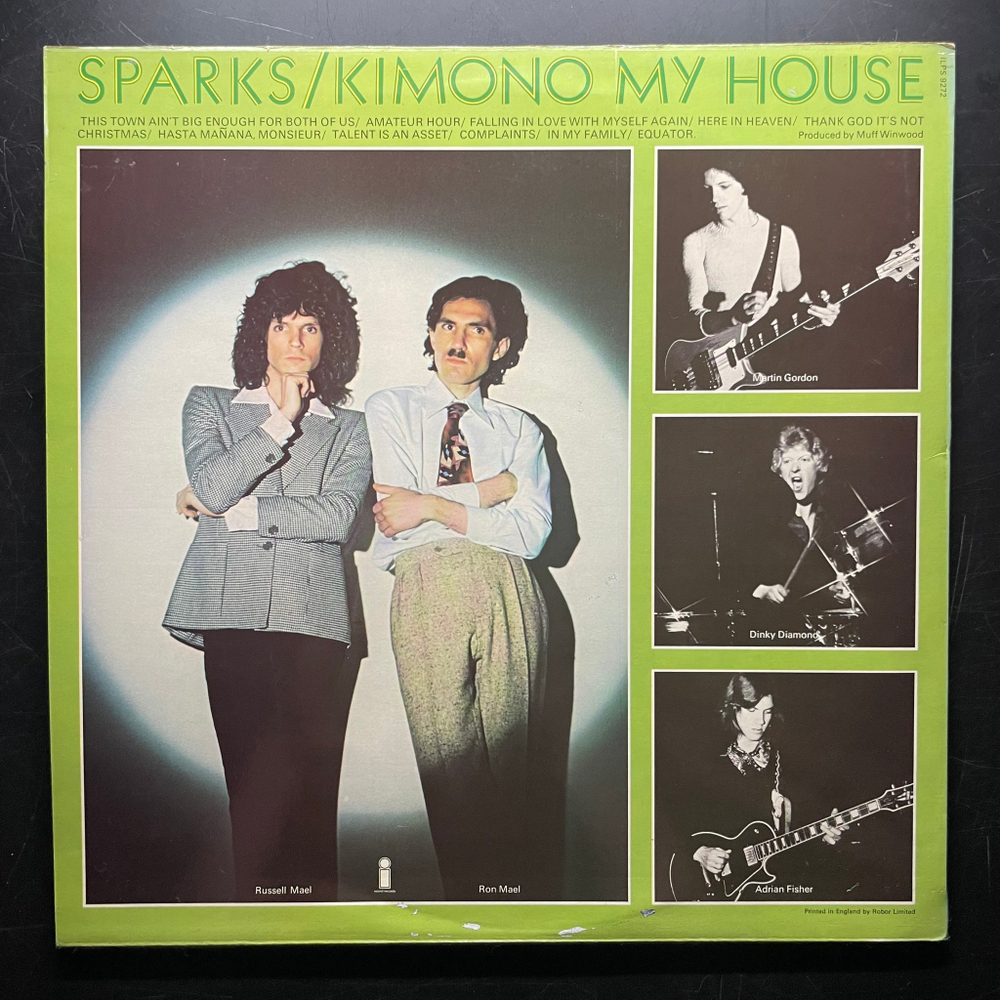 Sparks ‎– Kimono My House (Англия 1974г.)