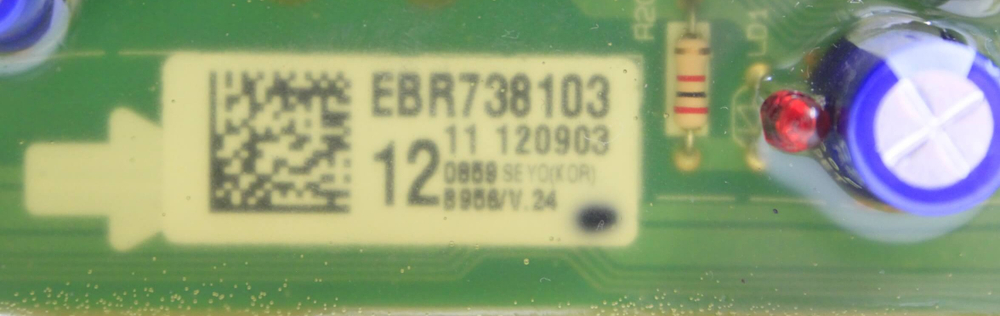 Модуль управления стиральной машины LG EBR73810312