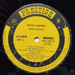 Винтажная виниловая пластинка LP Sonny Rollins Quartet Tenor Madness (Japan 1976) (No Obi)